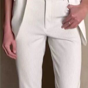 Banana Republic White High-Waisted Trousers New W/tags